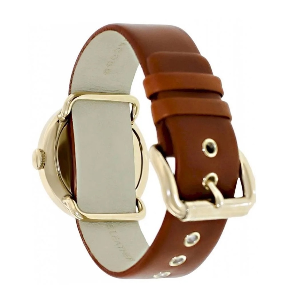 Marc By Marc Jacobs Ladies Amy White Dial Brown Genuine Leather Watch GUC - Picture 8 of 9